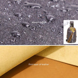 NNEDSZ Canvas & Leather Men Chest Bag Crossbody & Waist Bag Combo - Grey