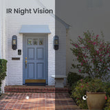 NNEDSZ Wireless Smart Video Doorbell - 90 Degree Wide Angle - Black