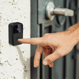 NNEDSZ Wireless Smart Video Doorbell - 90 Degree Wide Angle - Black