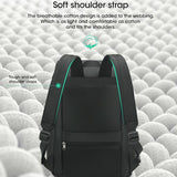 NNEDSZ Men Simple Laptop Backpack - Compact & Stylish