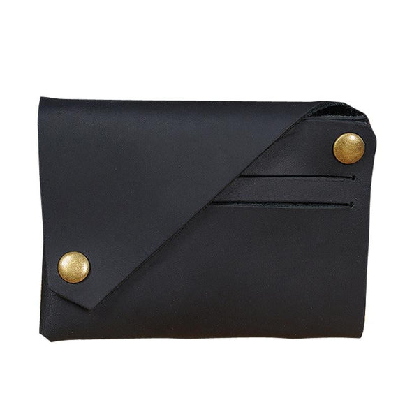NNEDSZ Leather Card Holder For Bank Cards Black - Black