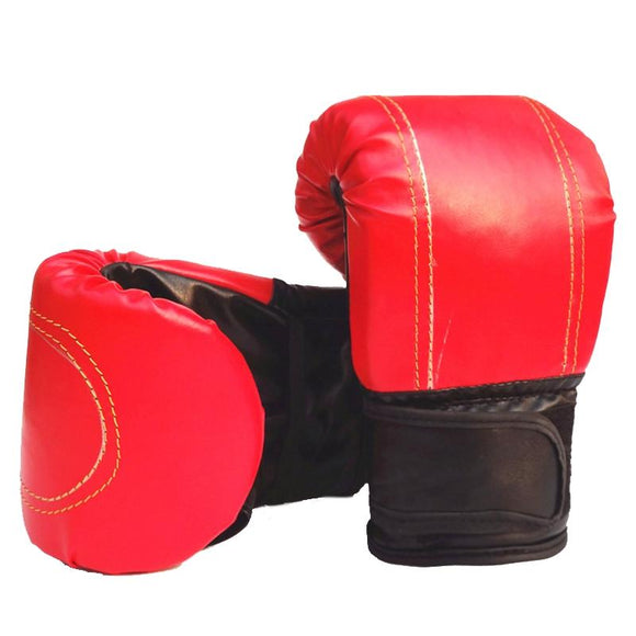 NNEDSZ Half-Finger Boxing Gloves For Adults - Ideal For Fighting And Punching - Red