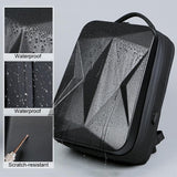 NNEDSZ Waterproof Laptop Backpack with Usb Port - Large Capacity - Light Grey