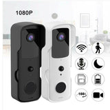 NNEDSZ Smart Wifi Video Doorbell With Two-Way Intercom & Night Vision - Black