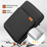 NNEDSZ 13 Inch Vertical Laptop Bag - Handheld Shoulder Crossbody - Light Gray