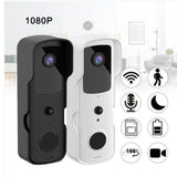 NNEDSZ Wireless Smart Doorbell With Two-Way Intercom & Night Vision - Battery Powered