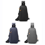 NNEDSZ Waterproof Sports Chest Bag One Shoulder Diagonal Bag Black