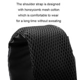 NNEDSZ Waterproof Sports Chest Bag One Shoulder Diagonal Bag Black