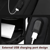 NNEDSZ Waterproof Sports Chest Bag One Shoulder Diagonal Bag Black