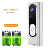 NNEDSZ Smart Wireless Video Doorbell With Night Vision & Motion Detection - Black