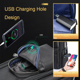 NNEDSZ Black Multifunctional Anti-theft Laptop Backpack with Usb Charging Hole