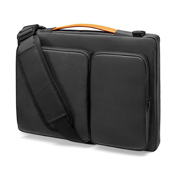 NNEDSZ 13.3-14 Inch Laptop Shoulder Bag with Messenger Style - Black