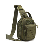 NNEDSZ Multifunctional Laser Cut Crossbody Bag For Outdoor Sports - Khaki