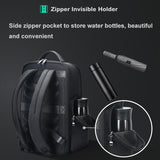 NNEDSZ Large-capacity Business Laptop Backpack with Usb & Type-c Port - First-layer Cowhide Black