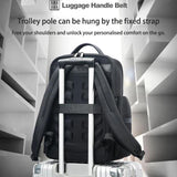 NNEDSZ Large-capacity Business Laptop Backpack with Usb & Type-c Port - First-layer Cowhide Black