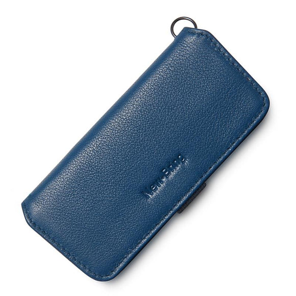 NNEDSZ Leather Key Case With Pull Out Coin Purse Compact Key Storage For Men And Women - Dark Blue