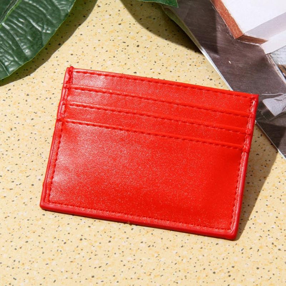 NNEDSZ Multi Card Holder For Men Driver License Bank Cards - Red