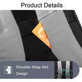 NNEDSZ Silver Gray Multifunctional Anti-theft Laptop Backpack with Usb Charging Hole