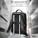 NNEDSZ Large Business Laptop Backpack in First-layer Cowhide - Black