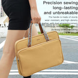 NNEDSZ Waterproof Oxford Cloth Laptop Bag - 14 Inch - Yellow