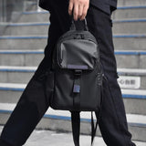 NNEDSZ Lightweight Waterproof Men Chest Bag Cycling Shoulder Bag - Black