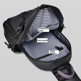 NNEDSZ Lightweight Waterproof Men Chest Bag Cycling Shoulder Bag - Black