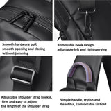 NNEDSZ Lightweight Waterproof Men Chest Bag Cycling Shoulder Bag - Black