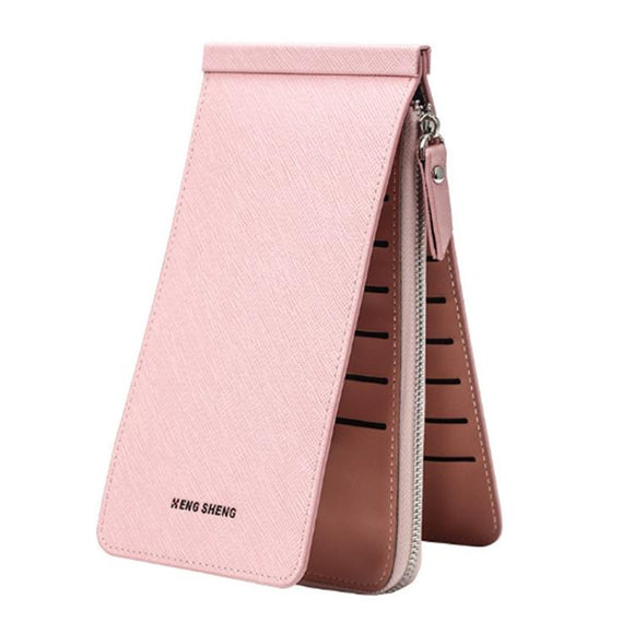 NNEDSZ Ultra Thin Multi Card Wallet Multi Function Card Holder - Pink