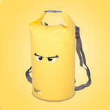 NNEDSZ Waterproof Beach Bag For Outdoor Activities Pvc Mesh Cloth Storage Bucket For Swimming Rafting And Seaside Fun - Yellow