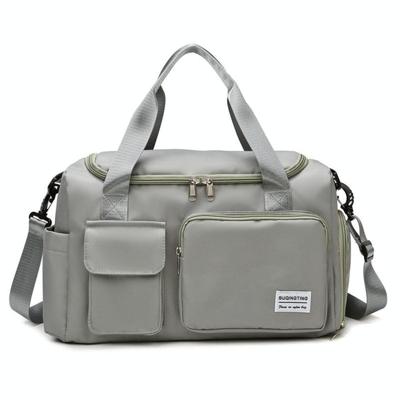NNEDSZ Compact Waterproof Gym Bag for Travel - Size s - Light Grey