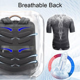 NNEDSZ Multifunctional Anti-theft Laptop Business Backpack with Usb Charging Hole Black