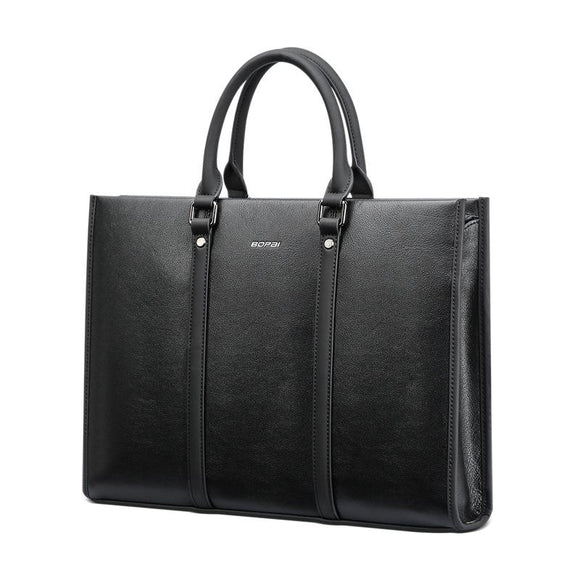 NNEDSZ Black Waterproof Laptop Handbag - Multifunctional Business Wearable