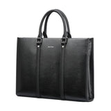 NNEDSZ Black Waterproof Laptop Handbag - Multifunctional Business Wearable