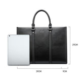 NNEDSZ Black Waterproof Laptop Handbag - Multifunctional Business Wearable