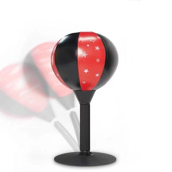 NNEDSZ Desktop Boxing Speed Ball With Reaction Target - Red / Black