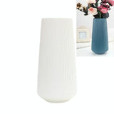 NNEDSZ Versatile Plastic Flower Vase for Dry and Wet Arrangements - Blue