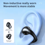 NNEDSZ Smart Digital Display Bluetooth Earphones With Transparent Capsule Design