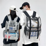 NNEDSZ Waterproof Travel Backpack - Pvc Material - Grey