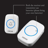 NNEDSZ Wireless Waterproof Smart Doorbell - 2 Battery Options - White