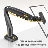 NNEDSZ Adjustable Tv Monitor Bracket - Black 17-30 Inches