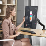 NNEDSZ Adjustable Tv Monitor Bracket - Black 17-30 Inches