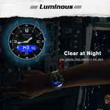 NNEDSZ Stainless Steel Multifunction Smart Watch For Men - Waterproof
