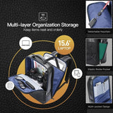 NNEDSZ Large-capacity Business Laptop Backpack with Usb & Type-c Port - Black First-layer Cowhide