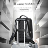 NNEDSZ Large-capacity Business Laptop Backpack with Usb & Type-c Port - Black First-layer Cowhide