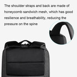 NNEDSZ Spacious Laptop Bag for Professionals - Large Capacity - Deep Space Gray