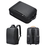 NNEDSZ Large Capacity Cowhide Laptop Backpack with Usb & Type-c Port