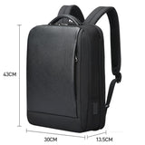 NNEDSZ Large Capacity Cowhide Laptop Backpack with Usb & Type-c Port
