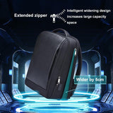 NNEDSZ Large Capacity Cowhide Laptop Backpack with Usb & Type-c Port