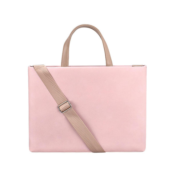 NNEDSZ 13.3 Inch Lightweight Laptop Bag with Detachable Strap - Pink