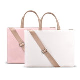 NNEDSZ 13.3 Inch Lightweight Laptop Bag with Detachable Strap - Pink